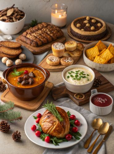 winter_dinner_ideas,winter_dinner_table_decoration